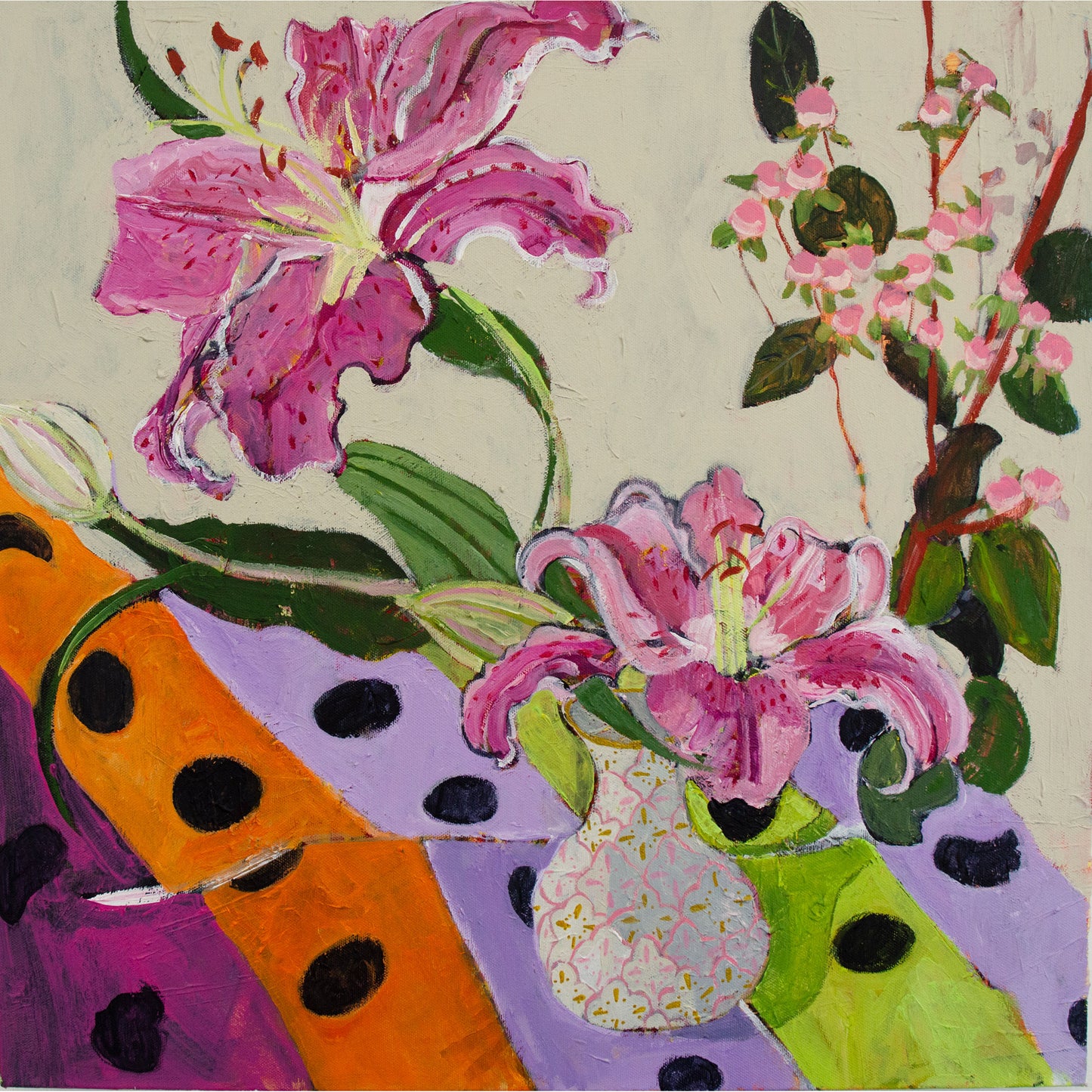Polka Dots Painting and Archival Giclee Prints