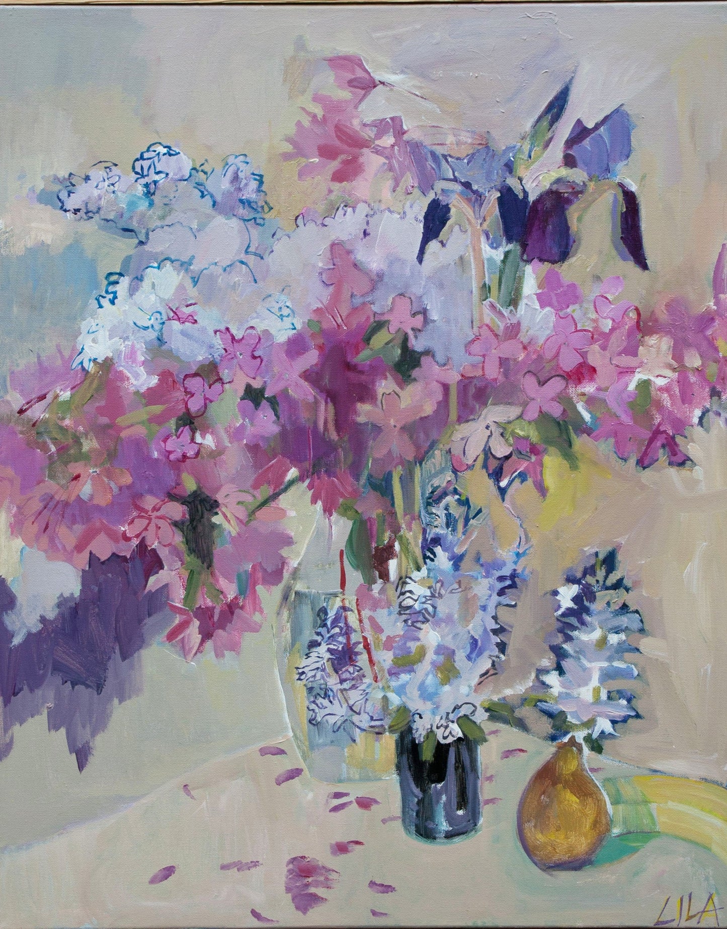 Spring Flowers and Pear