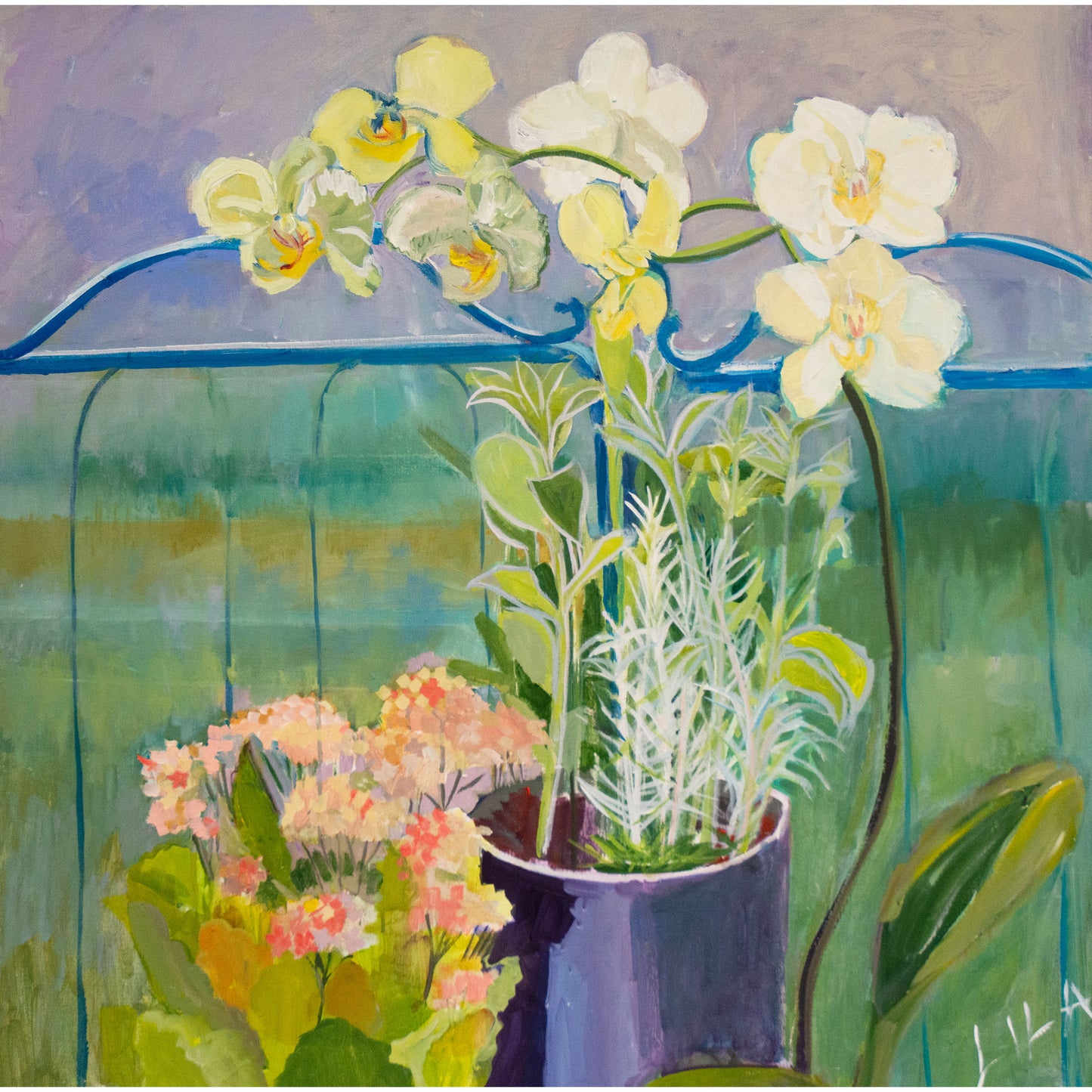 Orchid and Kalenchoe Painting and Archiva Giclee Prints