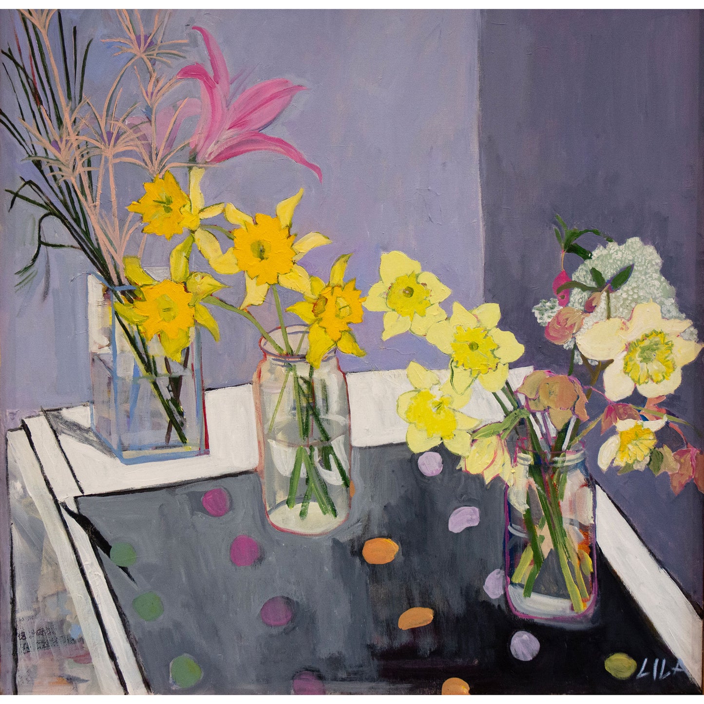 Spring Daffodils Painting and Archival Giclee Prints