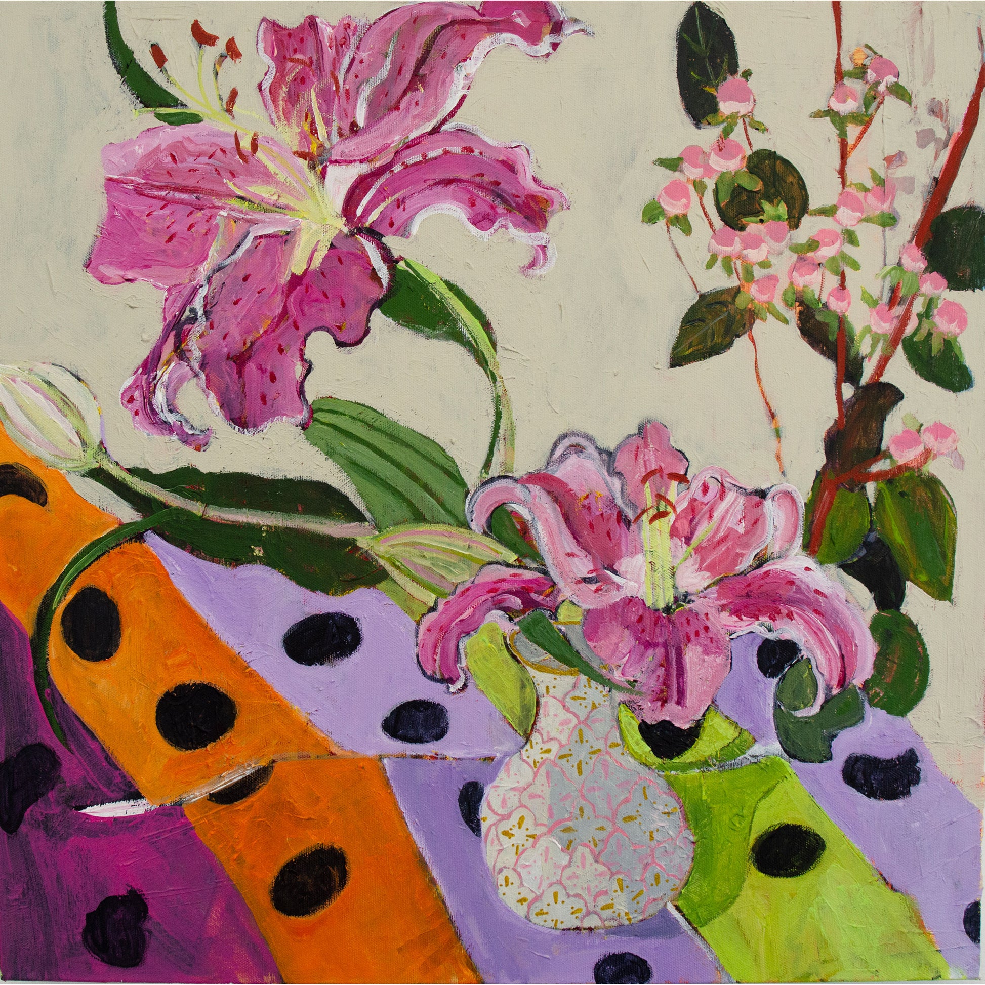 Polka Dots Painting and Archival Giclee Prints