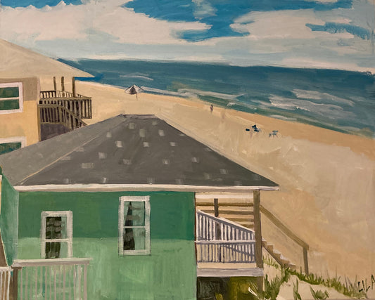 C-LB330-COVID-Topsail-Beach-1-05-2020-24x30-Acrylic-Seascape-Painting-by-Lila-Bacon